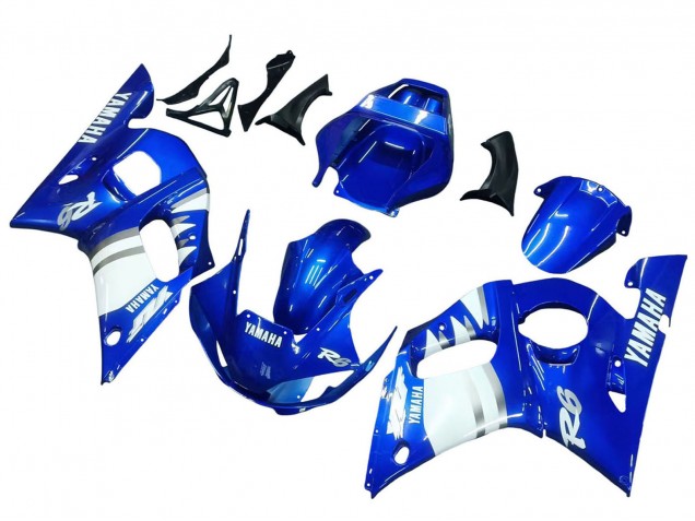 Blau Weiß 1998-2002 Yamaha YZF 600 R6 Motorrad Verkleidung