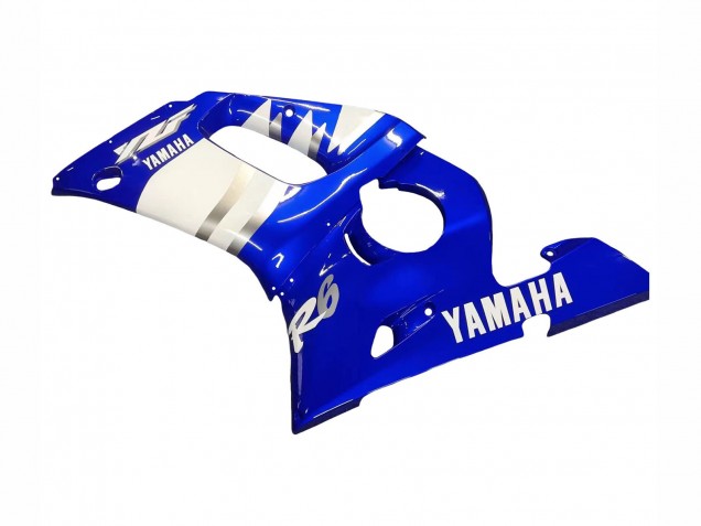 Blau Weiß 1998-2002 Yamaha YZF 600 R6 Motorrad Verkleidung
