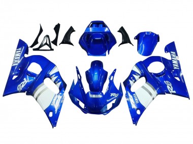 Blau Weiß 1998-2002 Yamaha YZF 600 R6 Motorrad Verkleidung