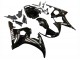 Glänzendes Schwarz Weiß Aufkleber 2003-2004 Yamaha YZF R6 Motorrad Verkleidung