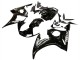 Glänzendes Schwarz Weiß Aufkleber 2003-2004 Yamaha YZF R6 Motorrad Verkleidung