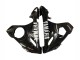 Glänzendes Schwarz Weiß Aufkleber 2003-2004 Yamaha YZF R6 Motorrad Verkleidung