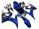 Blau Weiß Glänzendes Schwarz Yamalube 2003-2004 Yamaha YZF R6 Motorrad Verkleidung