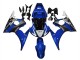 Blau Weiß Glänzendes Schwarz Yamalube 2003-2004 Yamaha YZF R6 Motorrad Verkleidung