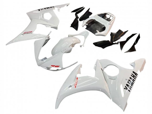 Weiß 2003-2004 Yamaha YZF R6 Motorrad Verkleidung