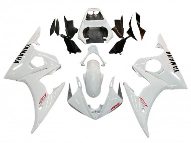Weiß 2003-2004 Yamaha YZF R6 Motorrad Verkleidung
