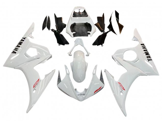 Weiß 2003-2004 Yamaha YZF R6 Motorrad Verkleidung