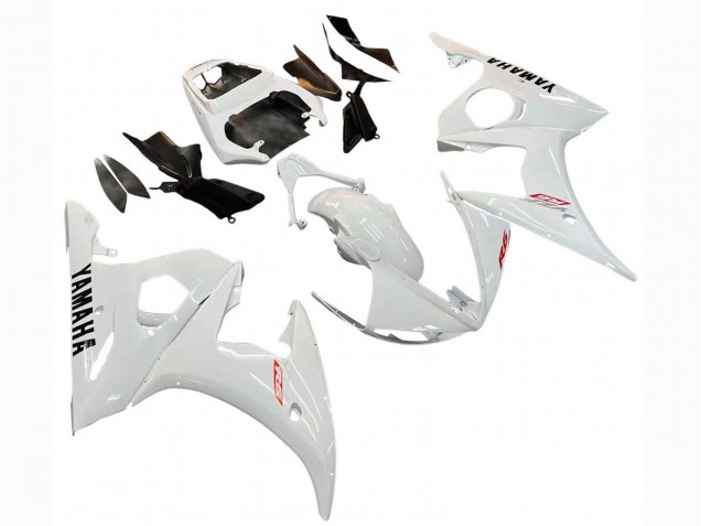 Weiß 2006-2009 Yamaha YZF R6S Motorrad Verkleidung Kit