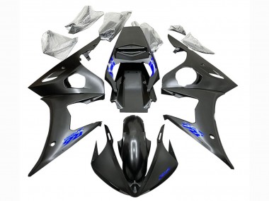 Matt Schwarz Blau 2003-2004 Yamaha YZF R6 Motorrad Verkleidung