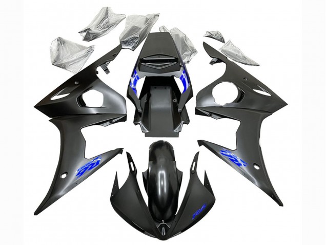Matt Schwarz Blau 2003-2004 Yamaha YZF R6 Motorrad Verkleidung