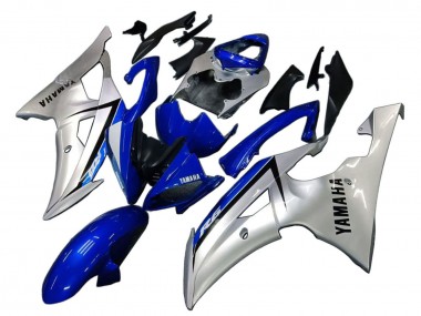 Silber Blau 2008-2016 Yamaha YZF 600 R6 Motorrad Verkleidung