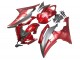 Rot Grau 2008-2016 Yamaha YZF 600 R6 Motorrad Verkleidung
