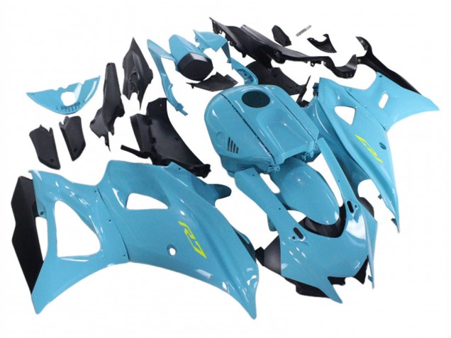 Blau 2021-2024 Yamaha YZF R7 Motorrad Verkleidung