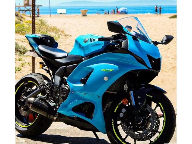 Blau 2021-2024 Yamaha YZF R7 Motorrad Verkleidung