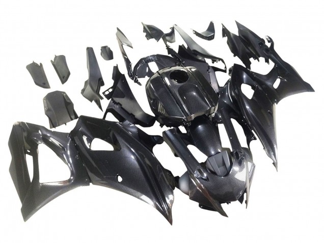Schwarze Carbonfaser 2021-2024 Yamaha YZF R7 Motorrad Verkleidung