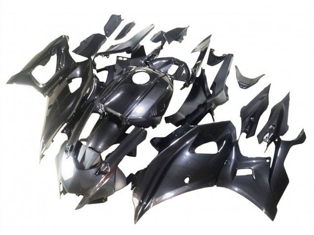 Schwarze Carbonfaser 2021-2024 Yamaha YZF R7 Motorrad Verkleidung