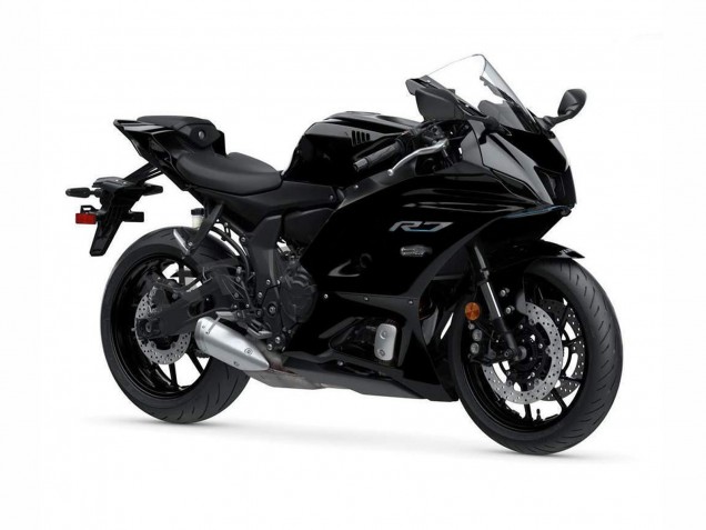 Glänzendes Schwarz 2021-2024 Yamaha YZF R7 Motorrad Verkleidung