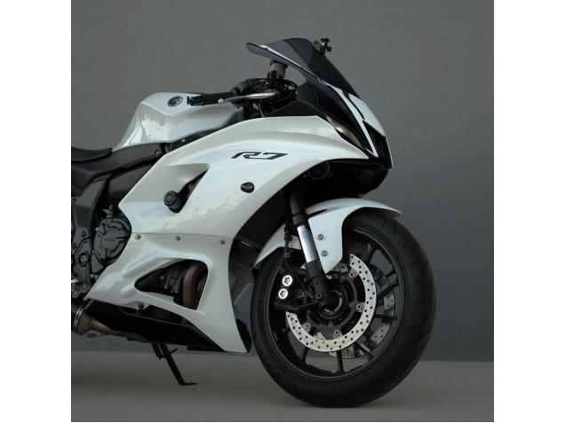 Glänzendes Weiß 2021-2024 Yamaha YZF R7 Motorrad Verkleidung