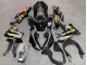 Glänzendes Schwarz Gold Elf Schnee 2021-2025 Kawasaki ZX10R Motorrad Verkleidung
