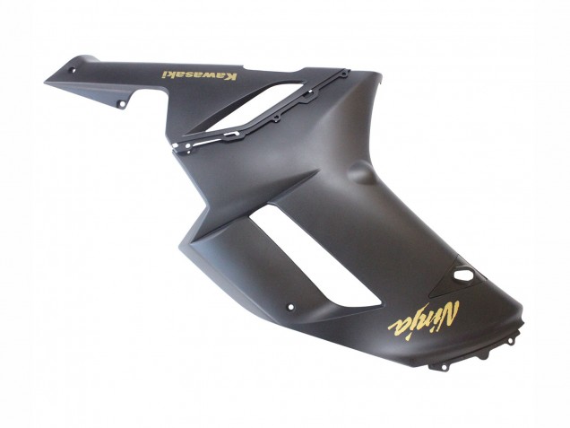 Matt Schwarz mit Gelb Logo Ninja 2007-2008 Kawasaki ZX6R Motorrad Verkleidung
