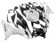 Weiß Schwarz Carbonfaser 2019-2022 Kawasaki ZX6R Motorrad Verkleidung