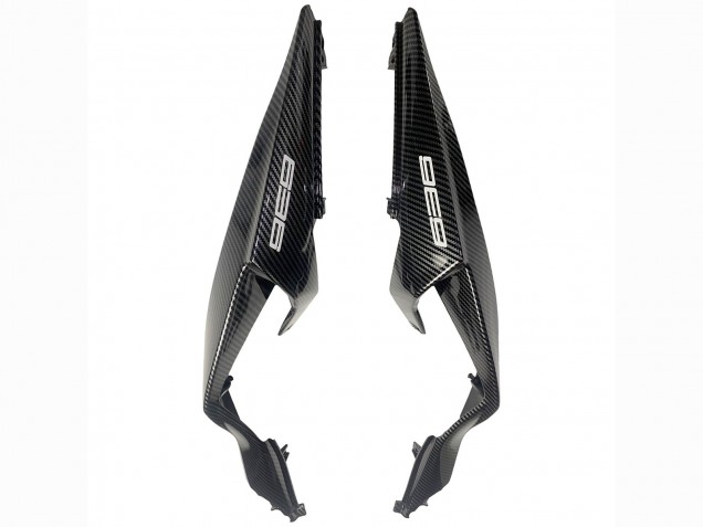 Weiß Schwarz Carbonfaser 2019-2022 Kawasaki ZX6R Motorrad Verkleidung