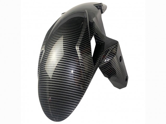 Weiß Schwarz Carbonfaser 2019-2022 Kawasaki ZX6R Motorrad Verkleidung