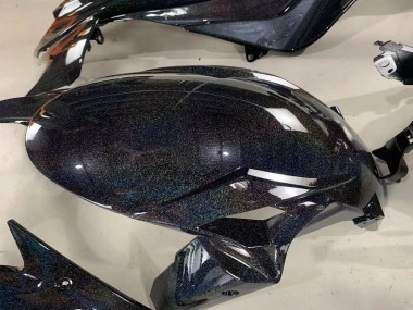 Schwarz Regenbogen 2019-2022 Kawasaki ZX6R Motorrad Verkleidung