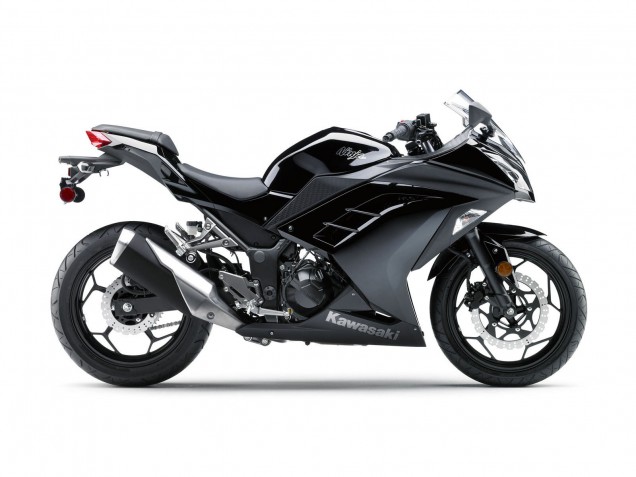 Glänzendes Schwarz Matt Schwarz 2013-2024 Kawasaki EX300 Motorrad Verkleidung