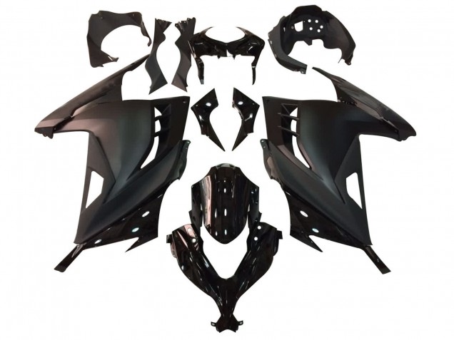Glänzendes Schwarz Matt Schwarz 2013-2024 Kawasaki EX300 Motorrad Verkleidung