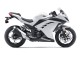 Weiß Schwarz 2013-2024 Kawasaki EX300 Motorrad Verkleidung