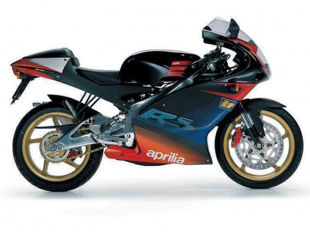 Schwarz Rot Silber 2000-2005 Aprilia RS125 Motorrad Verkleidung