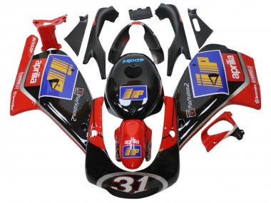 Schwarz Rot Blau Silber 31 2000-2005 Aprilia RS125 Motorrad Verkleidung