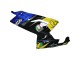 Blau Gelb Schwarz Hai 2006-2011 Aprilia RS125 Motorrad Verkleidung