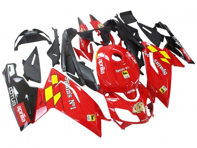 Rot Weiß Gelb Schwarz 2006-2011 Aprilia RS125 Motorrad Verkleidung