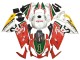 Weiß Rot Grün 2006-2011 Aprilia RS125 Motorrad Verkleidung