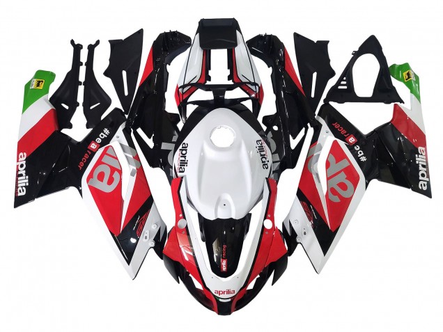 Weiß Rot Schwarz Grün 2006-2011 Aprilia RS125 Motorrad Verkleidung