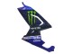 Blau Schwarz Grün Monster 46 2006-2011 Aprilia RS125 Motorrad Verkleidung