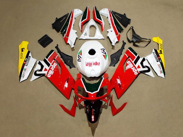 Rot Weiß Schwarz Gelb 2006-2011 Aprilia RS125 Motorrad Verkleidung