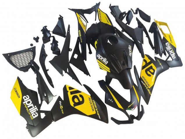 Gelb Matt Schwarz 2012-2018 Aprilia RS4 50 125 Motorrad Verkleidung