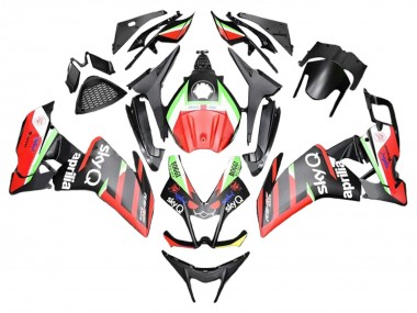Rot Grün Schwarz 2012-2018 Aprilia RS4 50 125 Motorrad Verkleidung