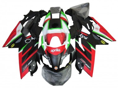 Weiß Rot Grün Glänzendes Schwarz 2012-2018 Aprilia RS4 50 125 Motorrad Verkleidung
