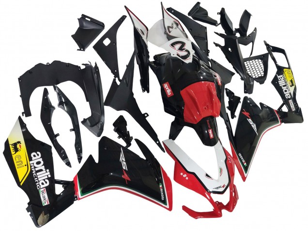 Weiß Rot Gelb Glänzendes Schwarz 2012-2018 Aprilia RS4 50 125 Motorrad Verkleidung