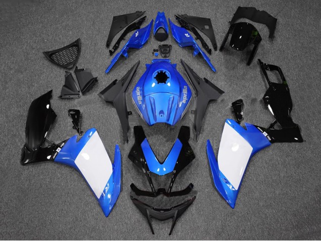 Blau Weiß Glänzendes Schwarz 2012-2018 Aprilia RS4 50 125 Motorrad Verkleidung