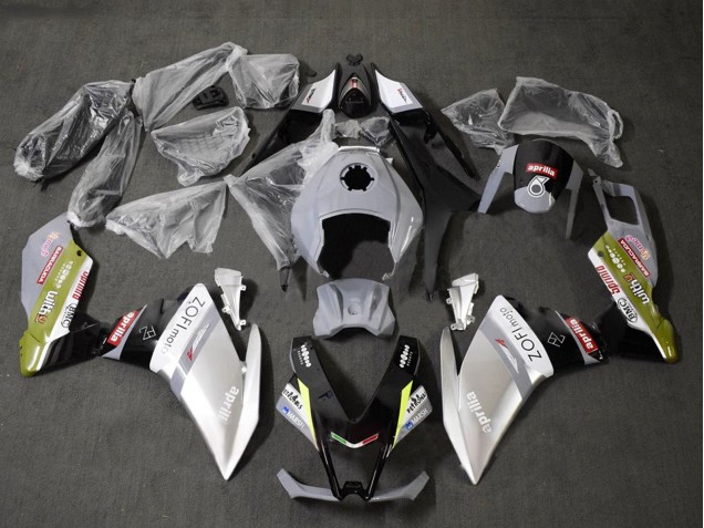 Weiß Silber Grau Schwarz 2012-2018 Aprilia RS4 50 125 Motorrad Verkleidung
