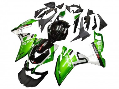Weiß Grün Glänzendes Schwarz 2012-2018 Aprilia RS4 50 125 Motorrad Verkleidung