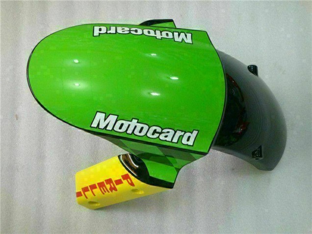 Grün Weiß Rot Schwarz Blau Motocard 2009-2012 Kawasaki ZX6R Motorrad Verkleidung