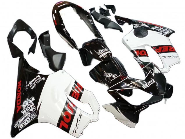 Weiß Glänzendes Schwarz Rot Repsol 2004-2007 Honda CBR600 F4i Motorrad Verkleidung