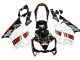 Weiß Glänzendes Schwarz Rot Repsol 2004-2007 Honda CBR600 F4i Motorrad Verkleidung