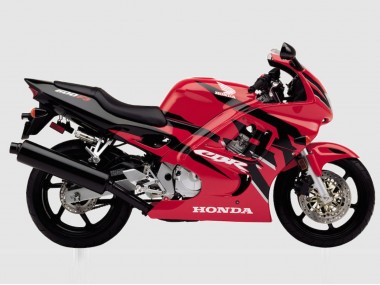 Rot Glänzendes Schwarz 1997-1998 Honda CBR600 F3 Motorrad Verkleidung